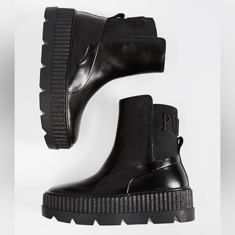 FENTY Puma Chelsea Sneaker Platform Boots – Rihanna Collection – Size 8.5 - Picture 4 of 12
